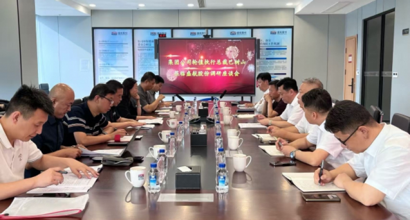 万达集团轮值执行总裁巴树山一行到盛航股份调研指导工作